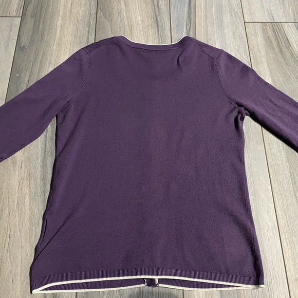 Lands End Purple Cardigan XS - Picture 7 of 8
